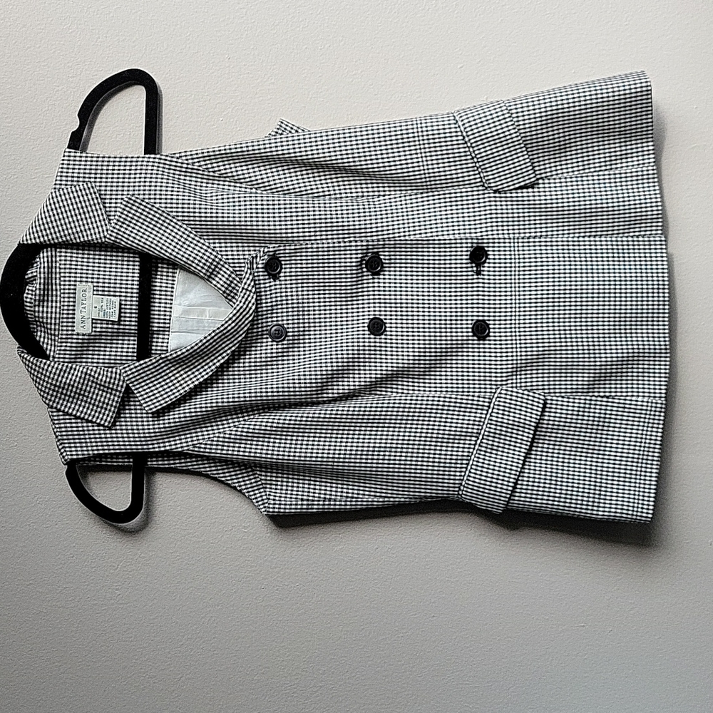 Vintage Silk Gingham Ann Taylor Vest Top